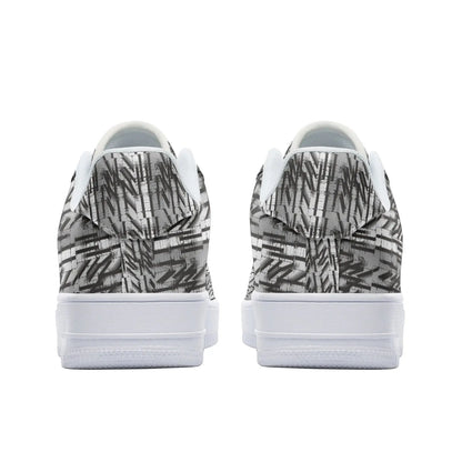 Triple Up Silver | Low Top Leather Sneakers - Image #5