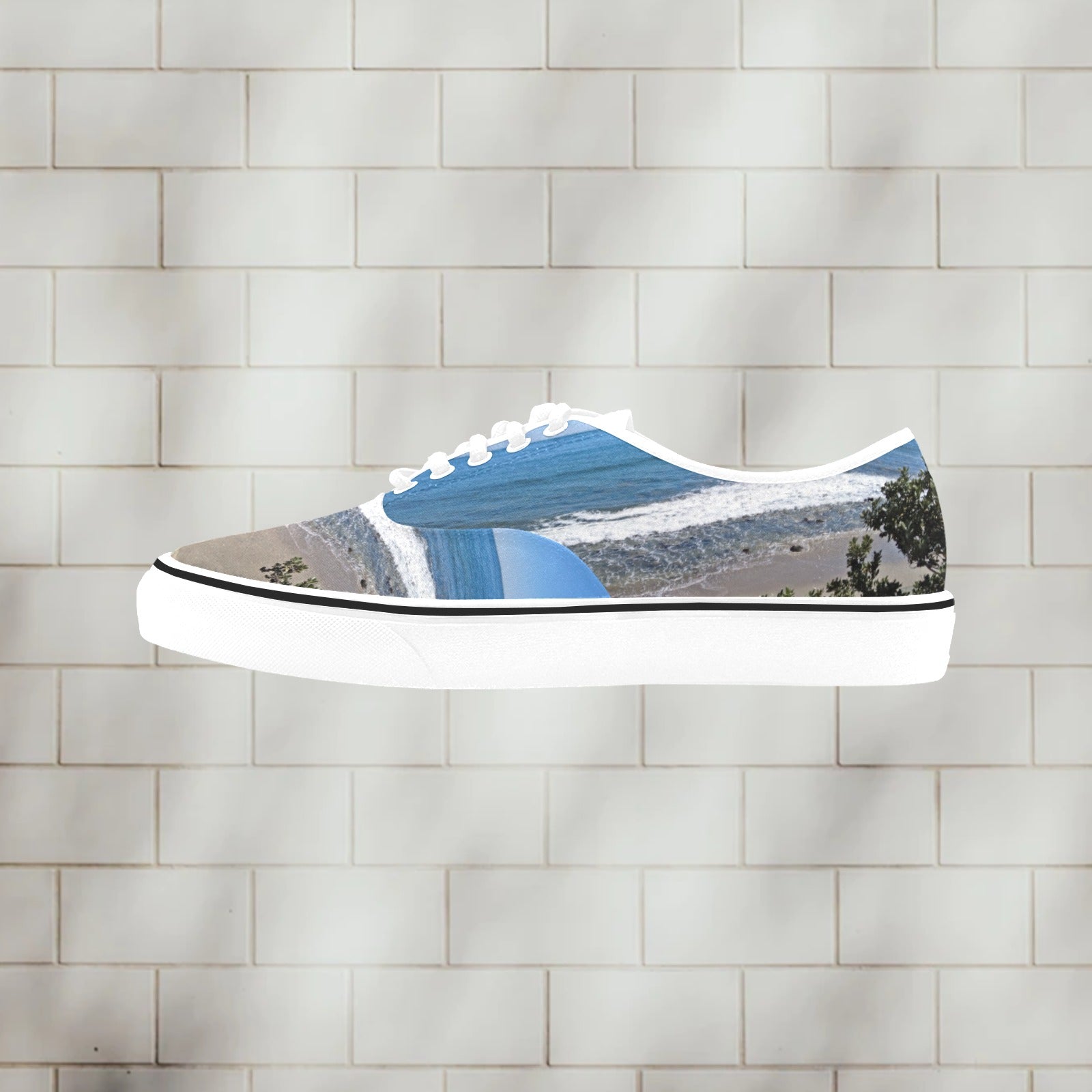 Santa Monica Pic2Shoe | Men's Classic Canvas Low Top Shoe - Art Meets Apparel