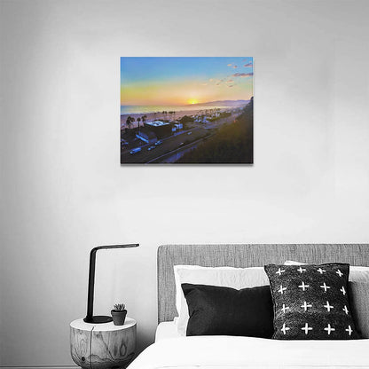 Interrupted Beauty | Frame Canvas Print 20x16 inch | Santa Monica Artist - Art Meets Apparel