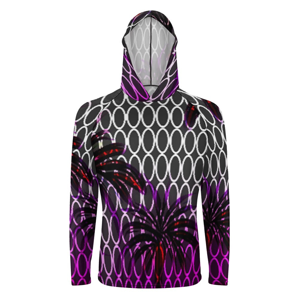 Sun Protection Hoodie Long Sleeve (Men's) - Art Meets Apparel