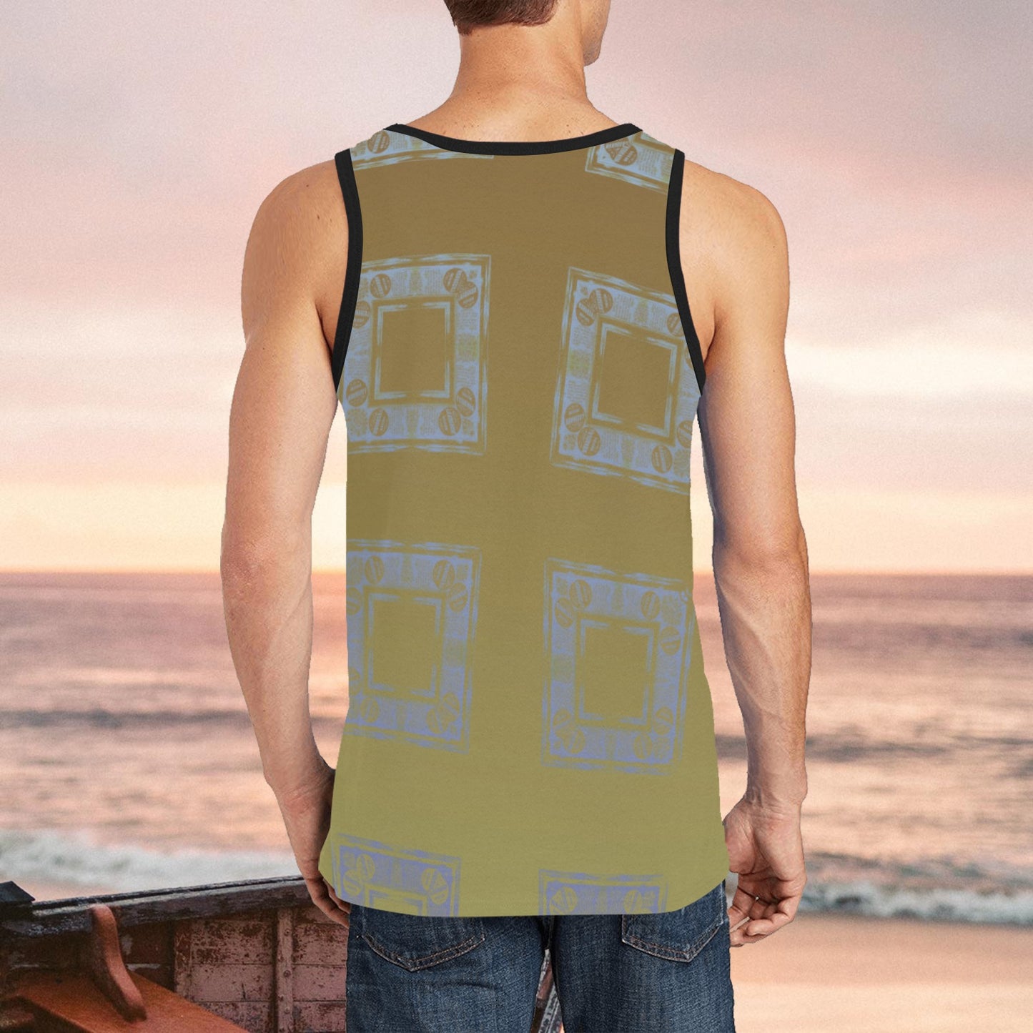 Lada Gold #2 | Men's Tank Top | Lemonei Design - Art Meets Apparel