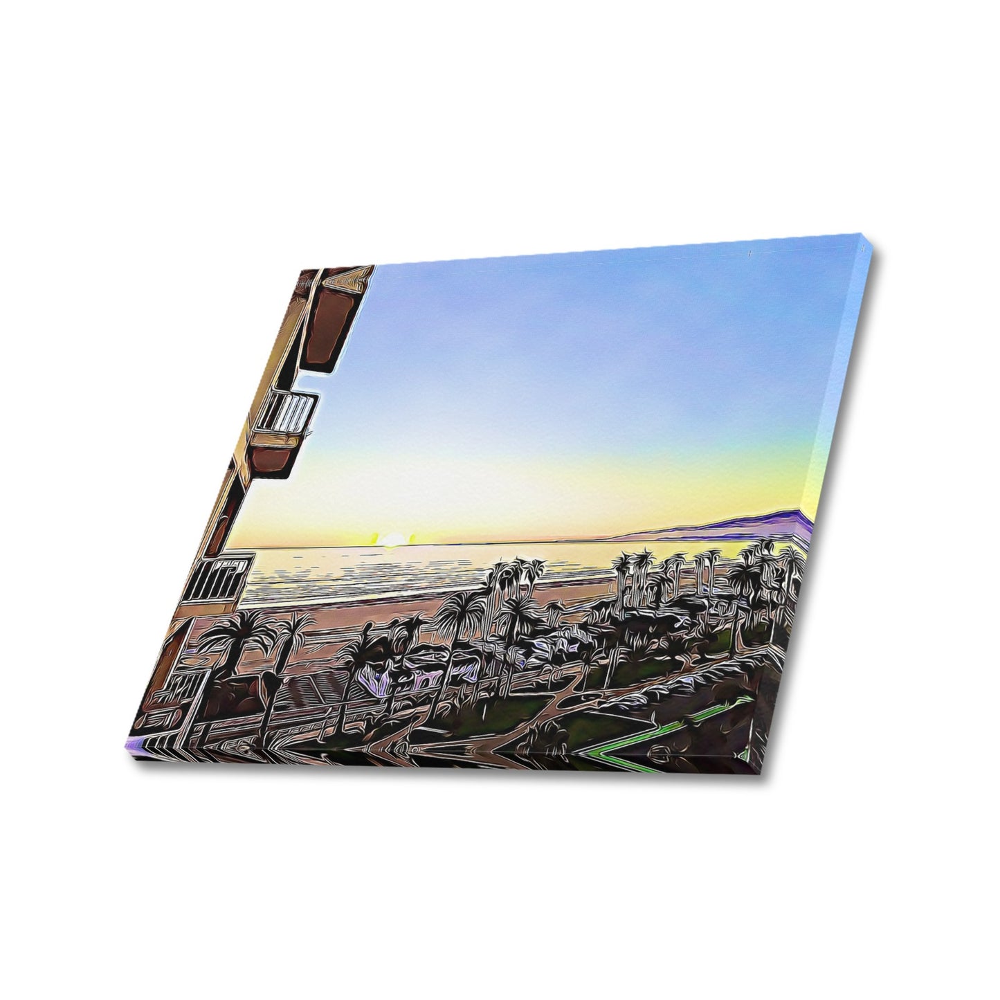 Over the Palisades #3 | Frame Canvas Print 24"x20" Made in the USA