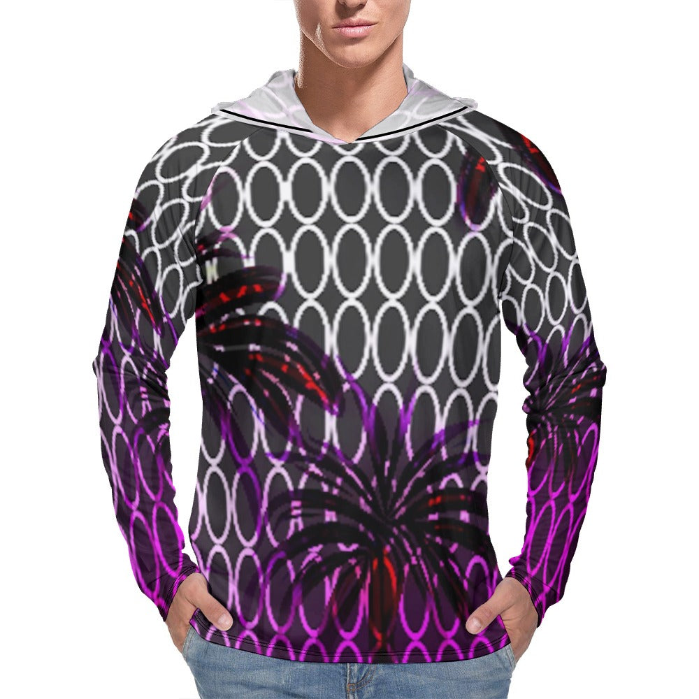 Sun Protection Hoodie Long Sleeve (Men's) - Art Meets Apparel