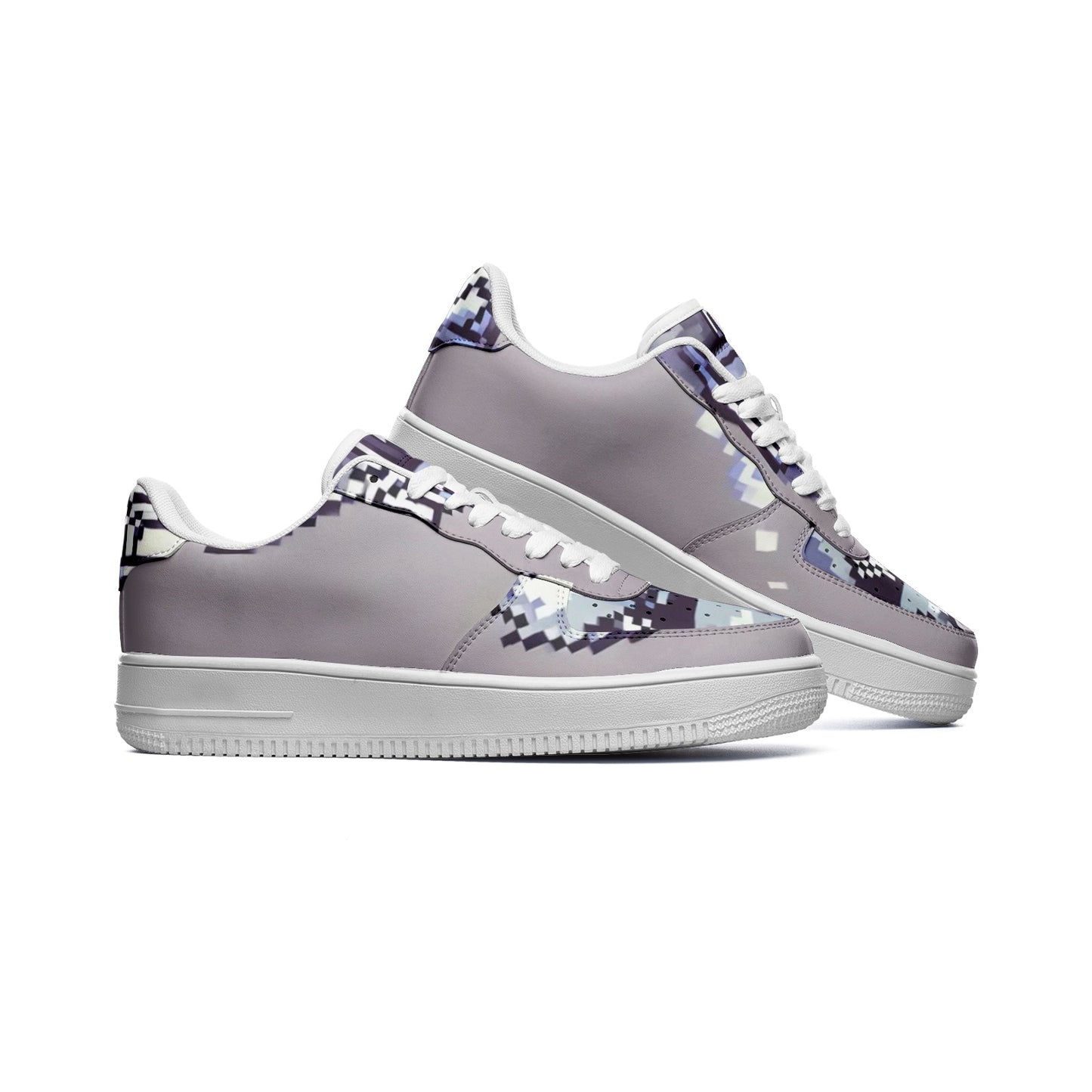 Pixelated Koala Hidden Design | Unisex Low Top Leather Sneakers | Limited Edition Leather