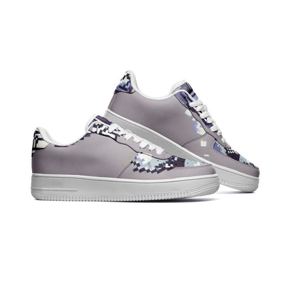 Pixelated Koala Hidden Design | Unisex Low Top Leather Sneakers | Limited Edition Leather