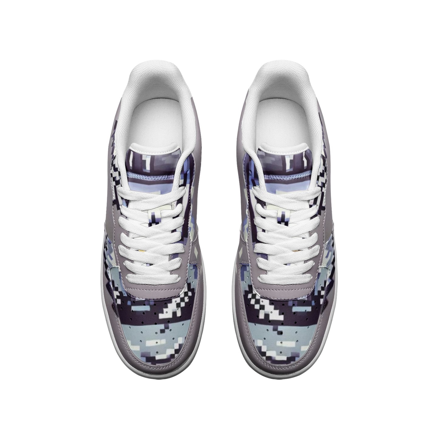 Pixelated Koala Hidden Design | Unisex Low Top Leather Sneakers | Limited Edition Leather