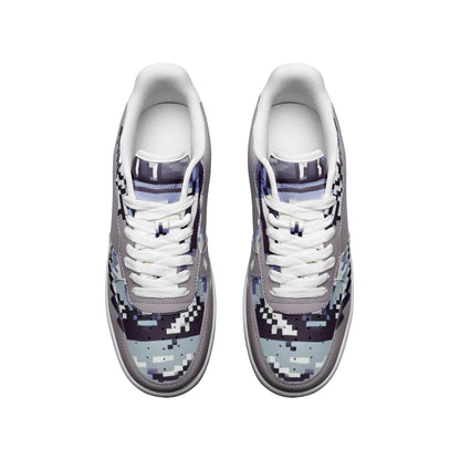 Pixelated Koala Hidden Design | Unisex Low Top Leather Sneakers | Limited Edition Leather