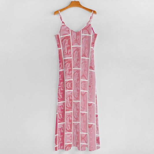 Sling Ankle Long Dress - Art Meets Apparel