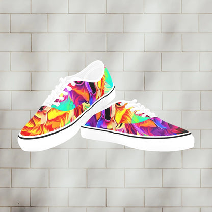 The Jungle + | Men's Classic Canvas Low Top Shoes - Art Meets Apparel