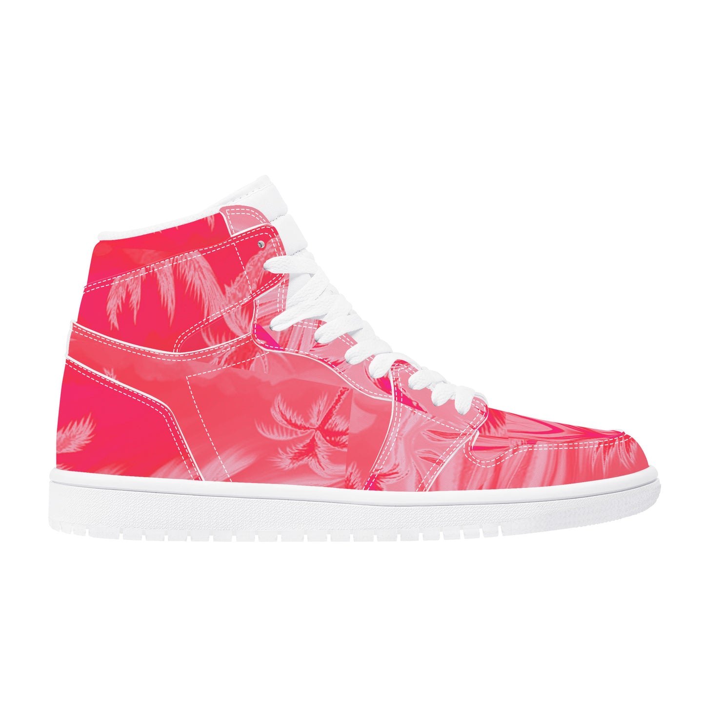 LMNE #1 Pink Haze | High Top Eco Friendly Leather Sneaker - Art Meets Apparel