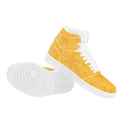 Cali Sunshine | High Top Eco Leather Sneaker | Local Artist Design Santa Monica