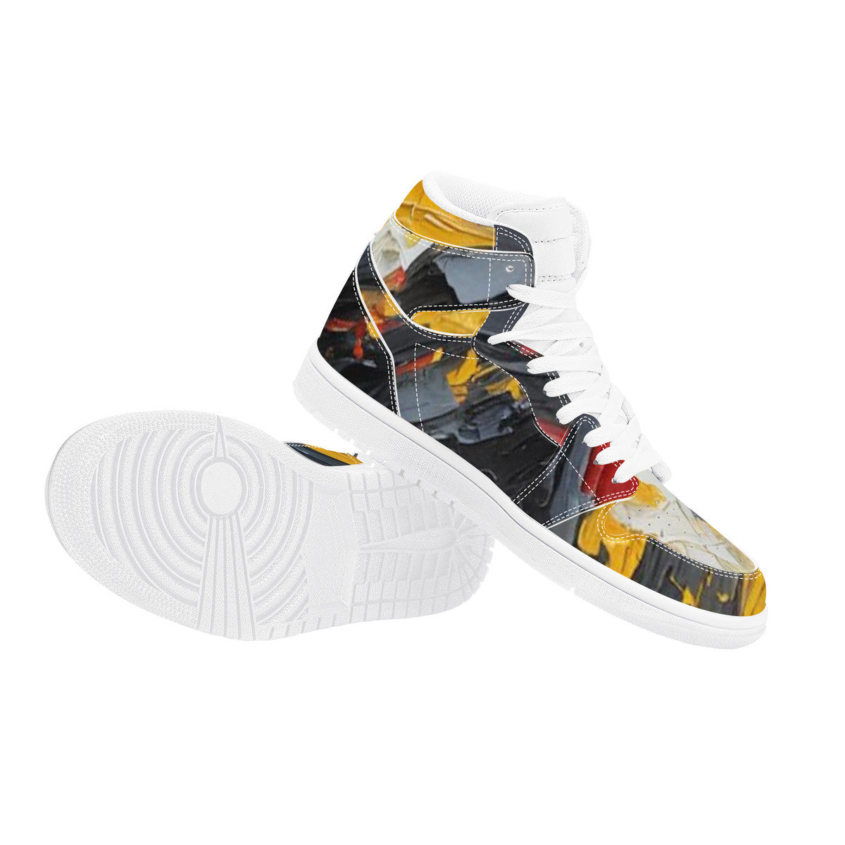 Brush Stokes X | LMNE Designed | High Top Eco Friendly Leather Sneaker