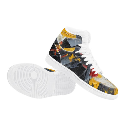 Brush Stokes X | LMNE Designed | High Top Eco Friendly Leather Sneaker