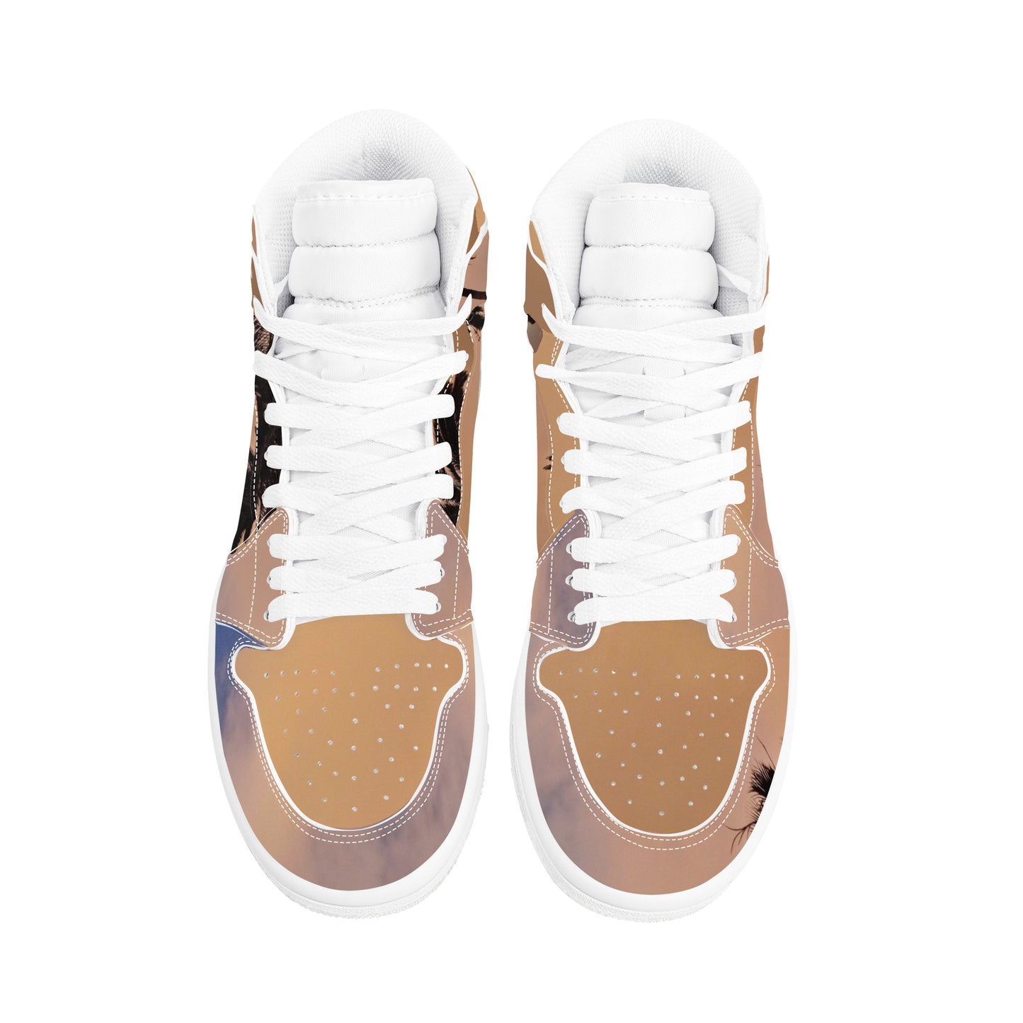 Sandstorm | Men's High Top | Eco Leather Sneaker | Artist Designed - Art Meets Apparel