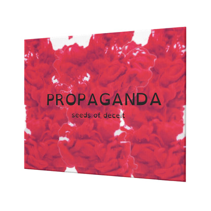 Original Art Circa 2021 - Propaganda Red | LMNE Design | High Quality Canvas Frameless Decorative Painting 20x24in (horizontal)