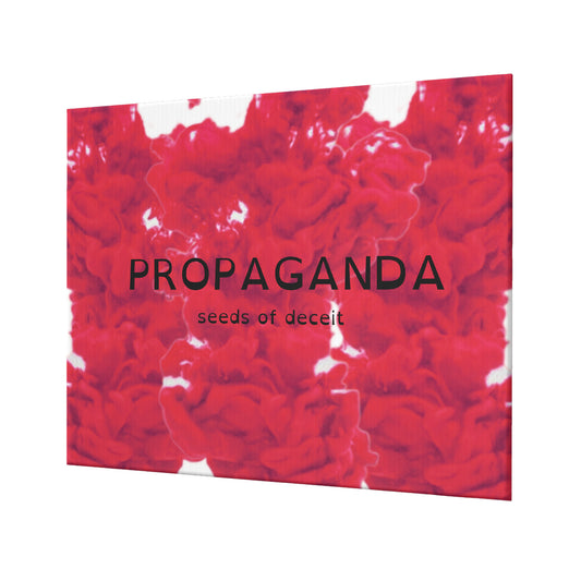 Original Art Circa 2021 - Propaganda Red | LMNE Design | High Quality Canvas Frameless Decorative Painting 20x24in (horizontal)