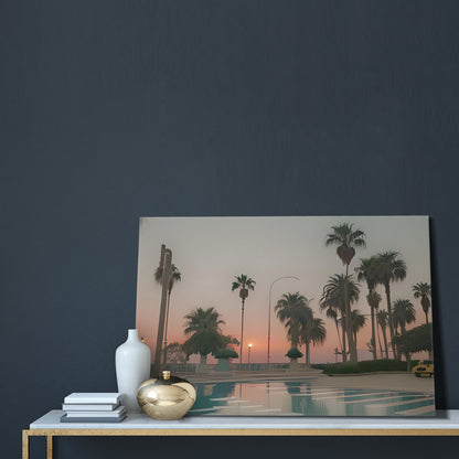 Bliss of Sunset | Limited Edition Artwork | Santa Monica Palisades Based | Canvas with Mounting Brackets 16x24in (horizontal)