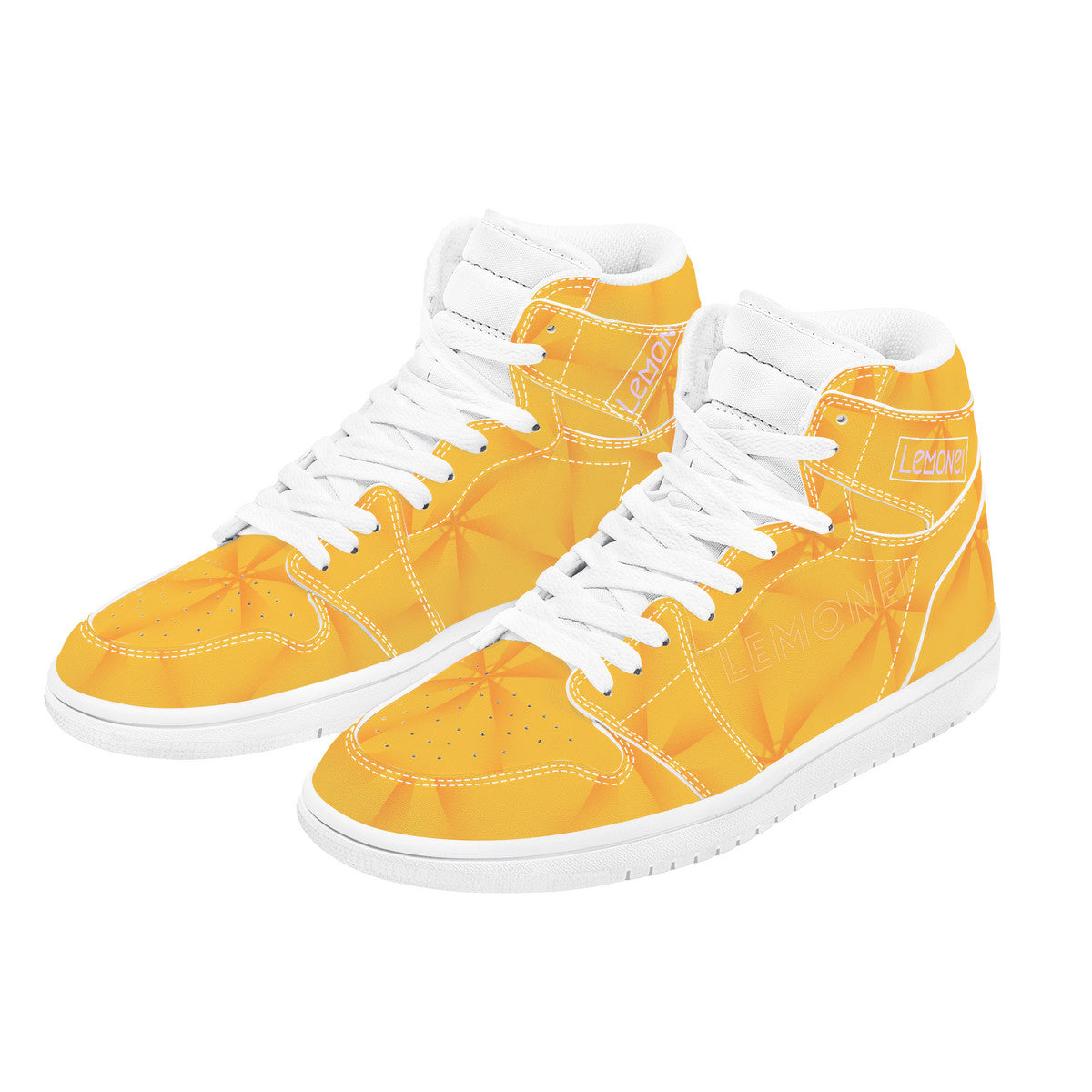 Cali Sunshine | High Top Eco Leather Sneaker | Local Artist Design Santa Monica