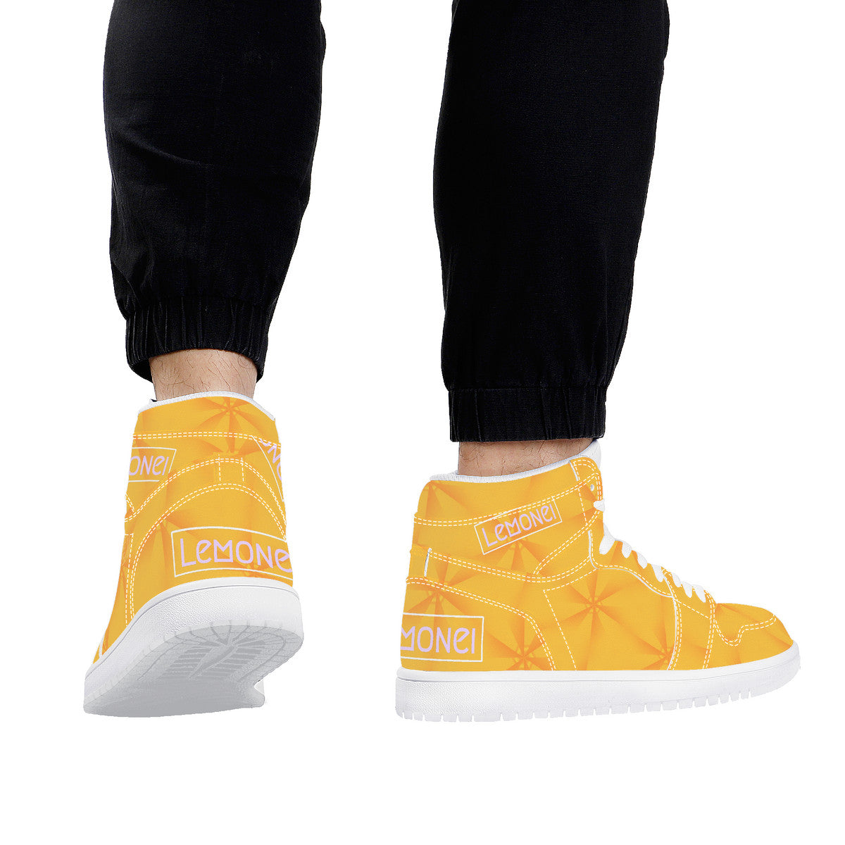 Cali Sunshine | High Top Eco Leather Sneaker | Local Artist Design Santa Monica