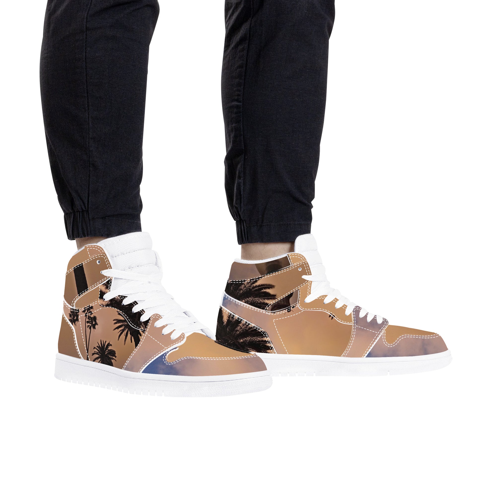 Sandstorm | Men's High Top | Eco Leather Sneaker | Artist Designed - Art Meets Apparel