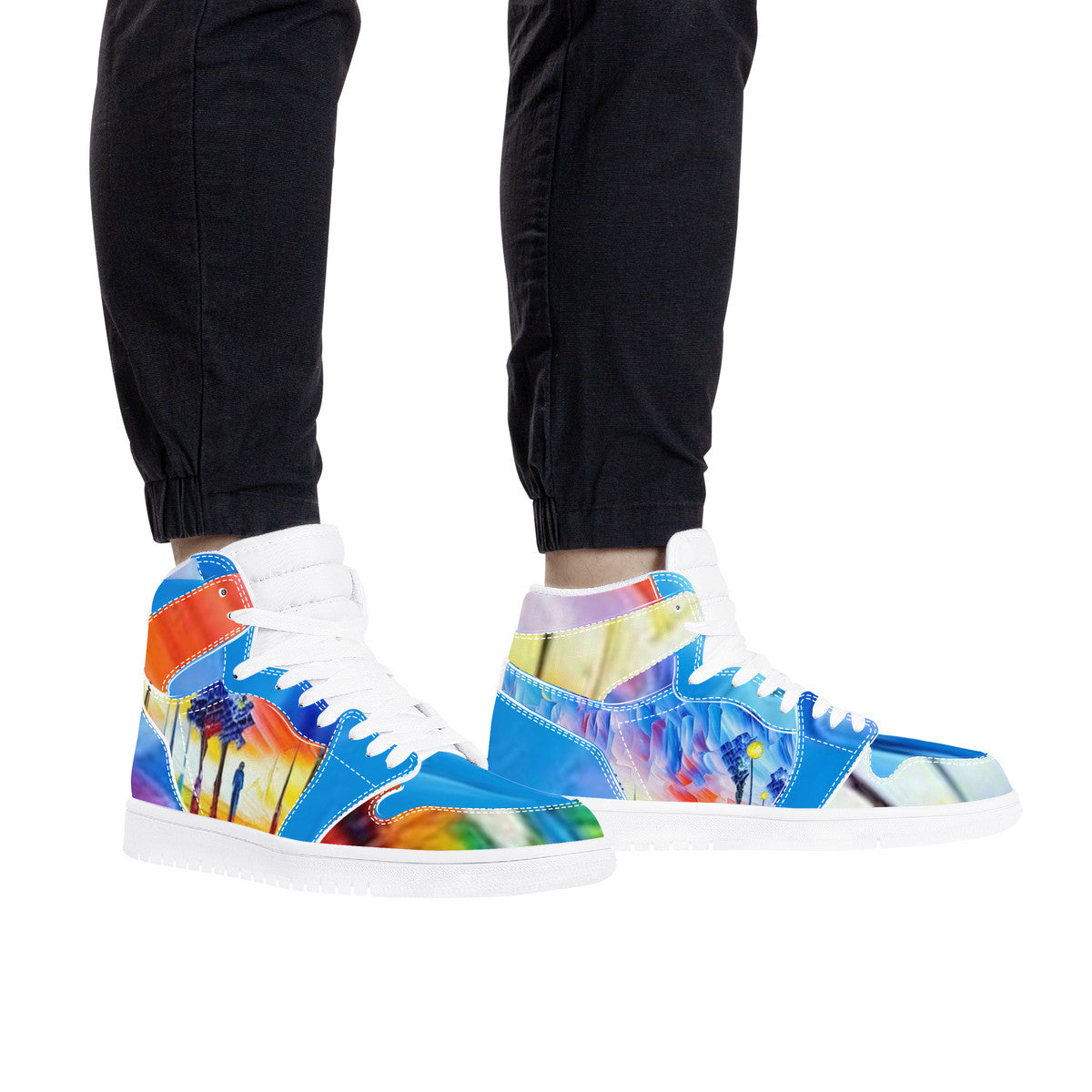 Mens High Top | Palisades SM Piece | Artist Design | - Art Meets Apparel