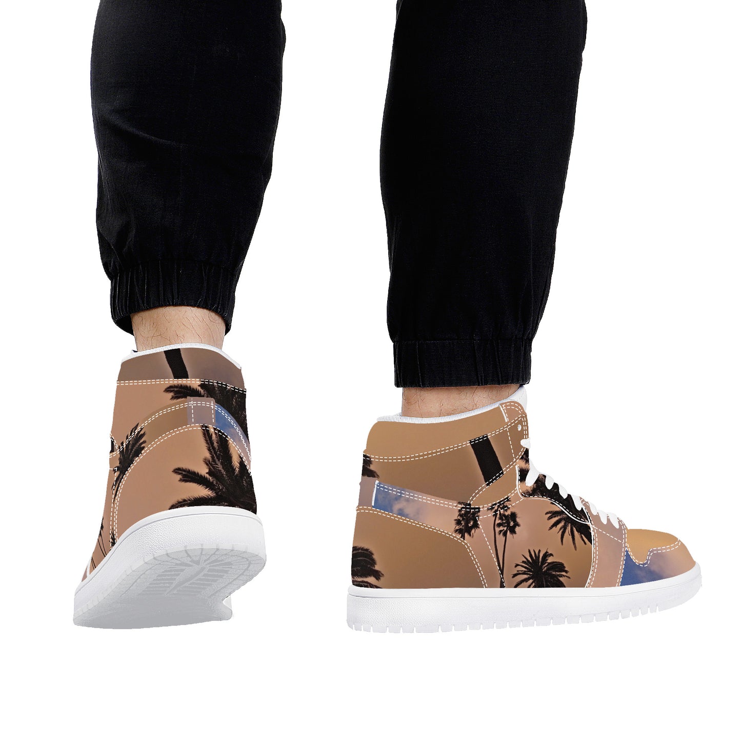 Sandstorm | Men's High Top | Eco Leather Sneaker | Artist Designed - Art Meets Apparel