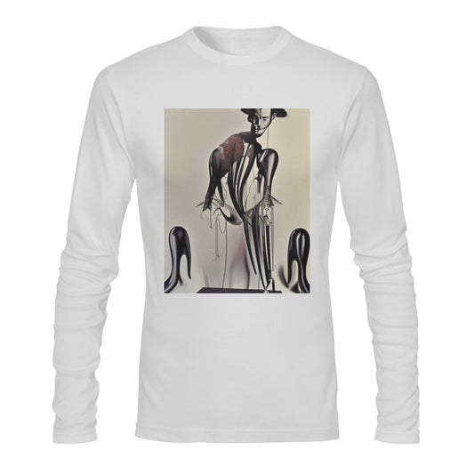 Custom Gildan Men's Long sleeve T-shirt T08 - Art Meets Apparel