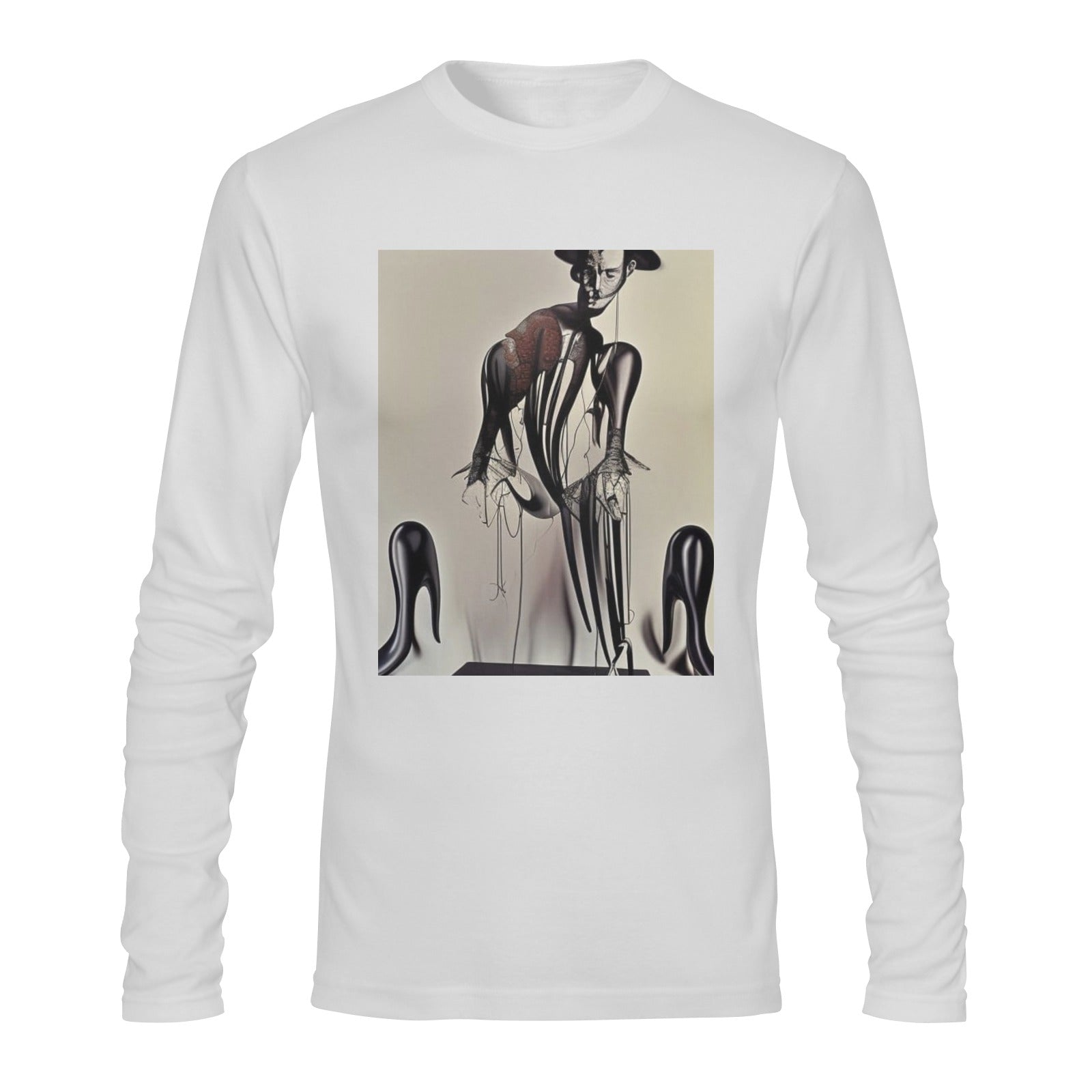 Custom Gildan Men's Long sleeve T-shirt T08 - Art Meets Apparel