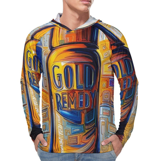 Gold Remedy | Artist Designed | Light Men's Hoodie - Art Meets Apparel