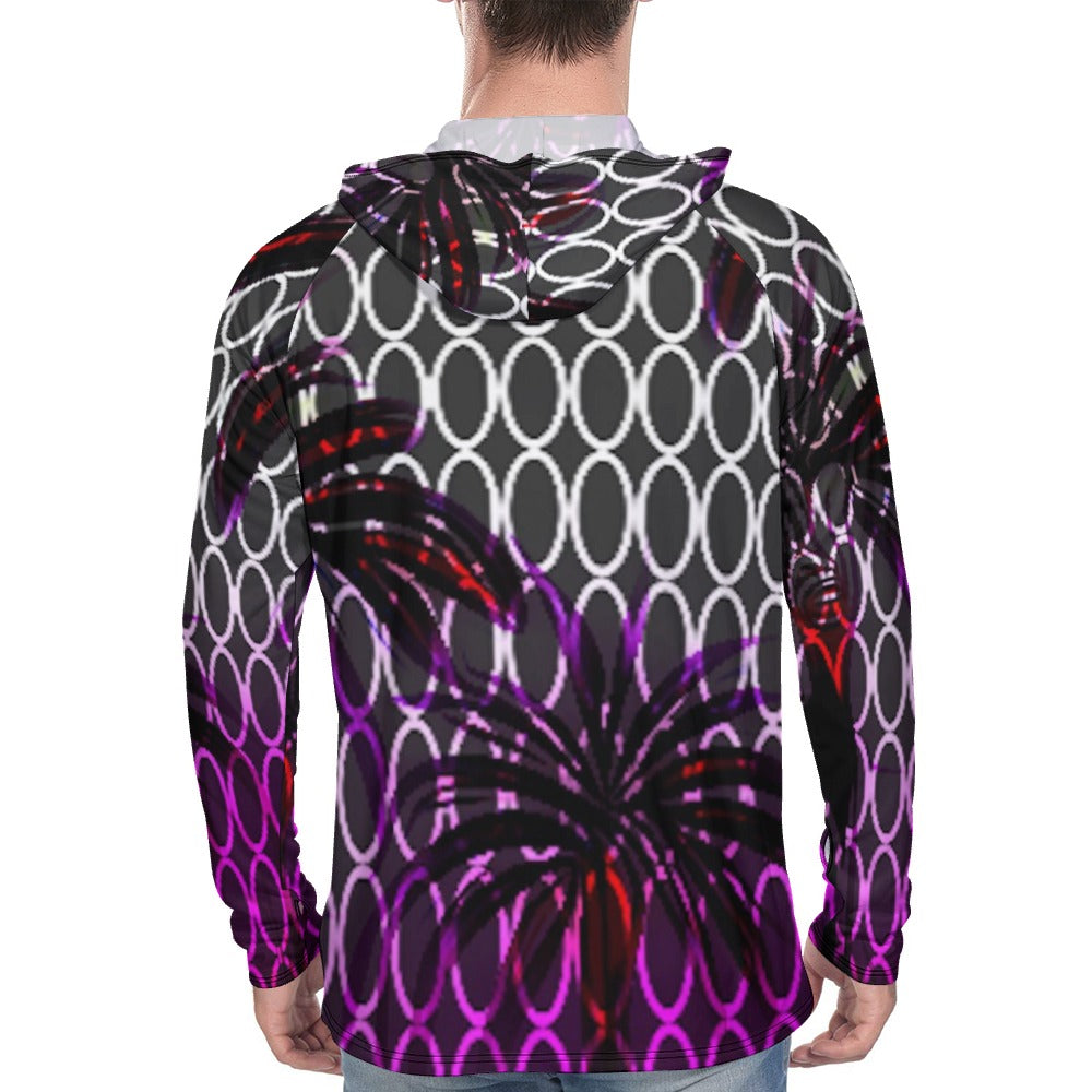 Sun Protection Hoodie Long Sleeve (Men's) - Art Meets Apparel