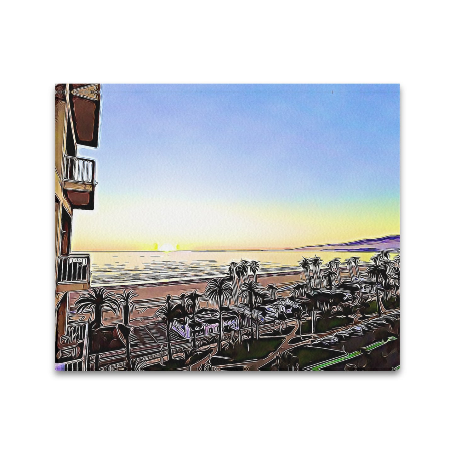 Over the Palisades #3 | Frame Canvas Print 24"x20" Made in the USA