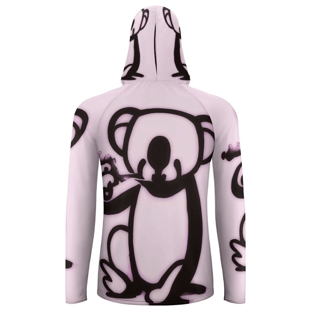 Intake the Vibes | Long Sleeve Light Hoodie | Mens Smokin Koalas - Art Meets Apparel