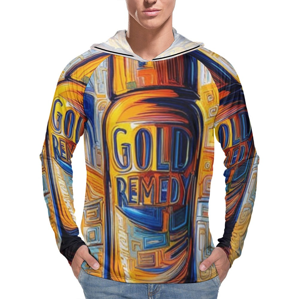 Gold Remedy | Artist Designed | Light Men's Hoodie - Art Meets Apparel