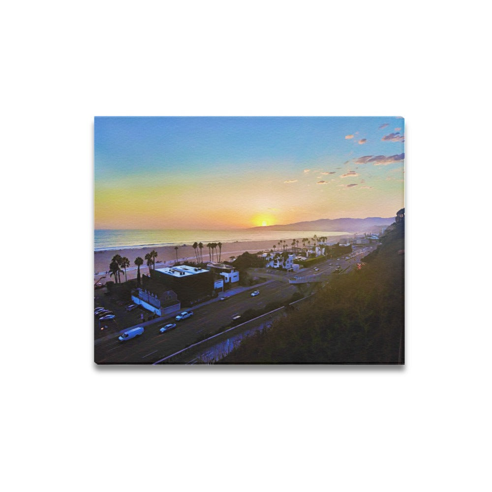 Interrupted Beauty | Frame Canvas Print 20x16 inch | Santa Monica Artist - Art Meets Apparel