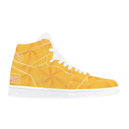 Golden Kamikaze High Tops Eco Leather Sneakers Art Meets Apparel