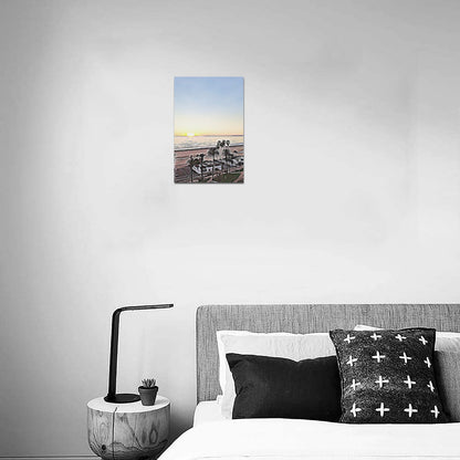 Into The Palisades | Frame Canvas Print 8"x12" | Santa Monica Artist - Art Meets Apparel