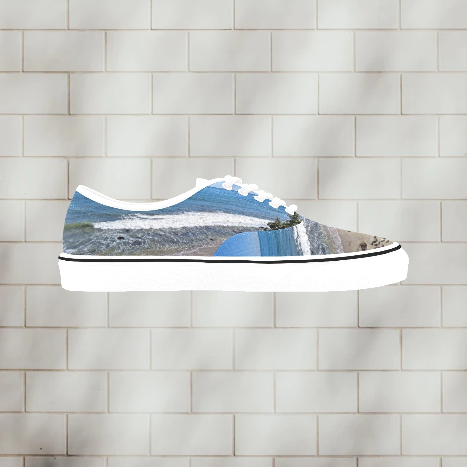 Santa Monica Pic2Shoe | Men's Classic Canvas Low Top Shoe - Art Meets Apparel