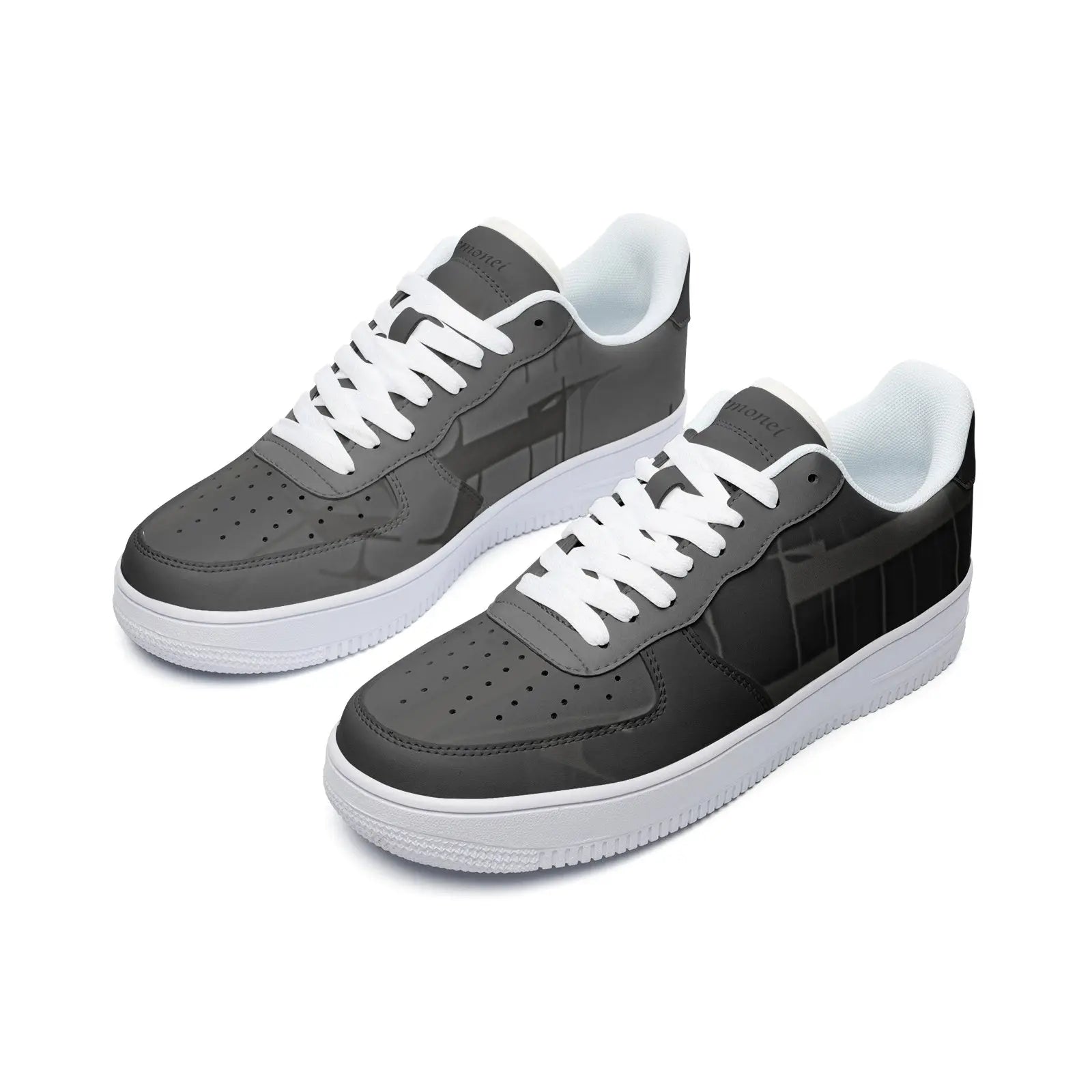 Unisex Low Top Leather Sneakers - Image #4