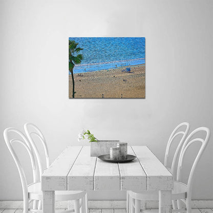 Summer In the Palisades | Frame Canvas Print 20x16 inch | SM Based Artist - Art Meets Apparel