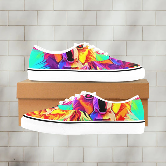 The Jungle + | Men's Classic Canvas Low Top Shoes - Art Meets Apparel