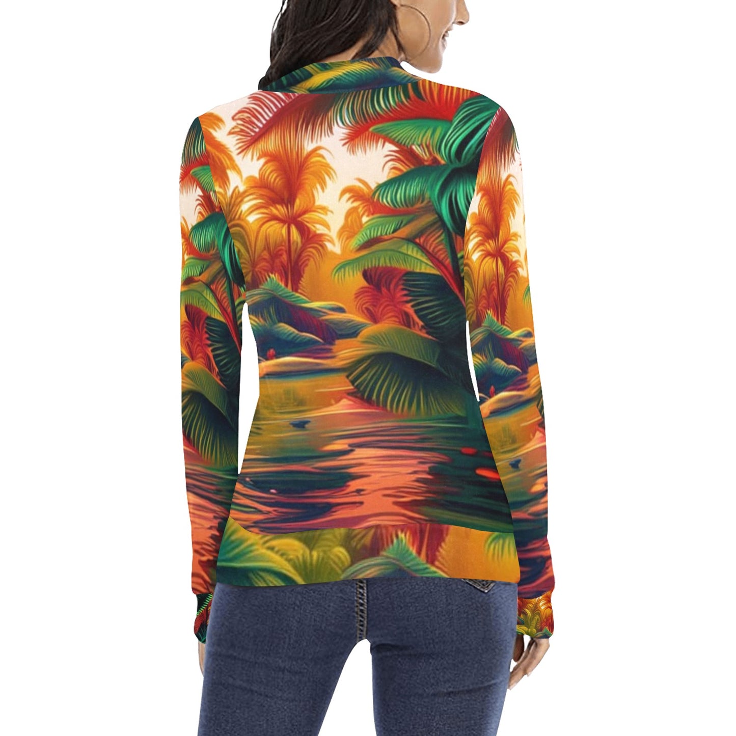 Tropicali Design | Women's Sweater | Artist Created - Art Meets Apparel