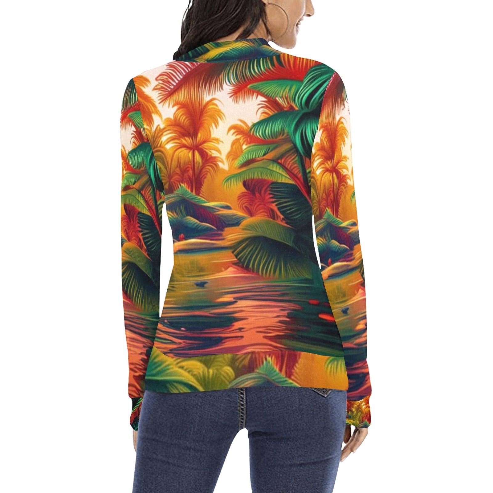 Tropicali Design | Women's Sweater | Artist Created - Art Meets Apparel