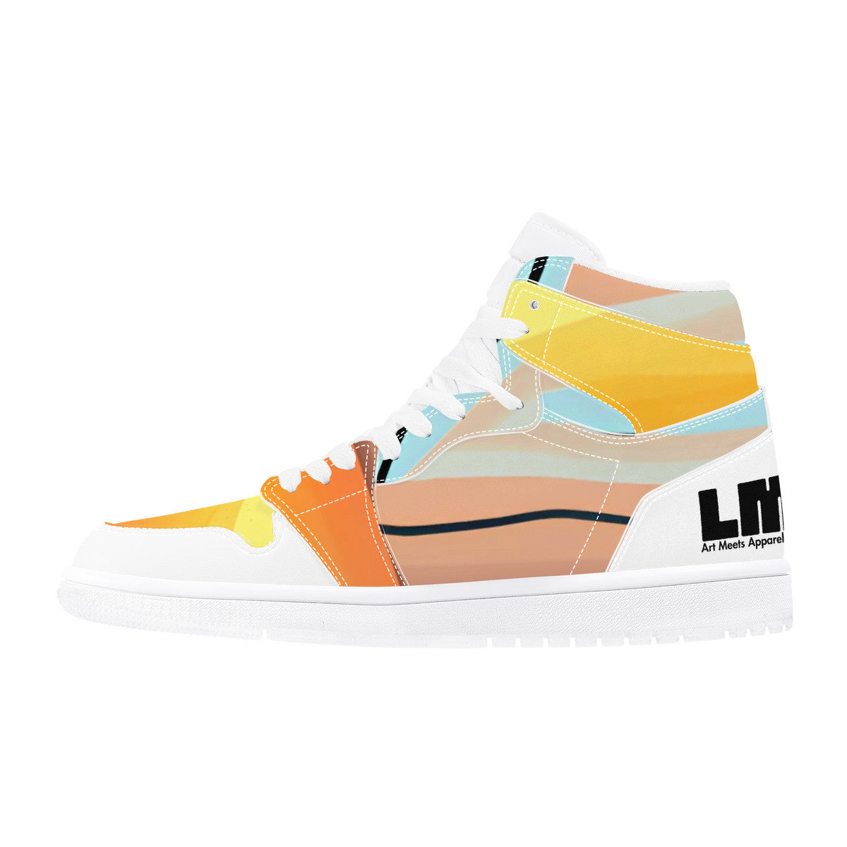 Sunset Piet #1 | High Top Vegan Leather Sneakers