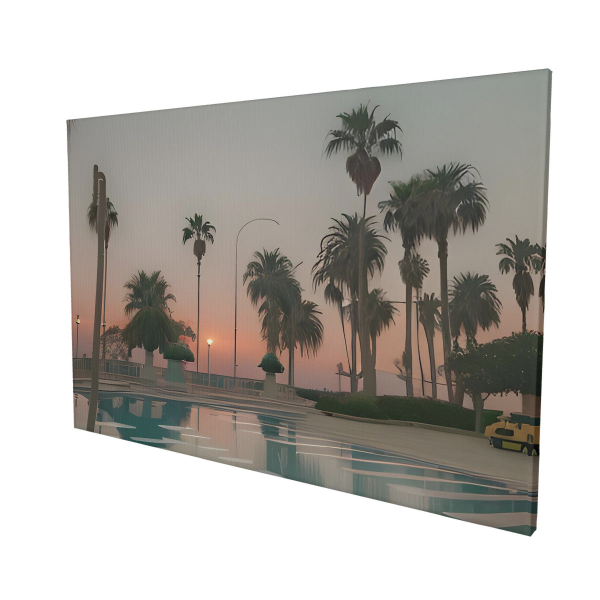 Bliss of Sunset | Limited Edition Artwork | Santa Monica Palisades Based | Canvas with Mounting Brackets 16x24in (horizontal)