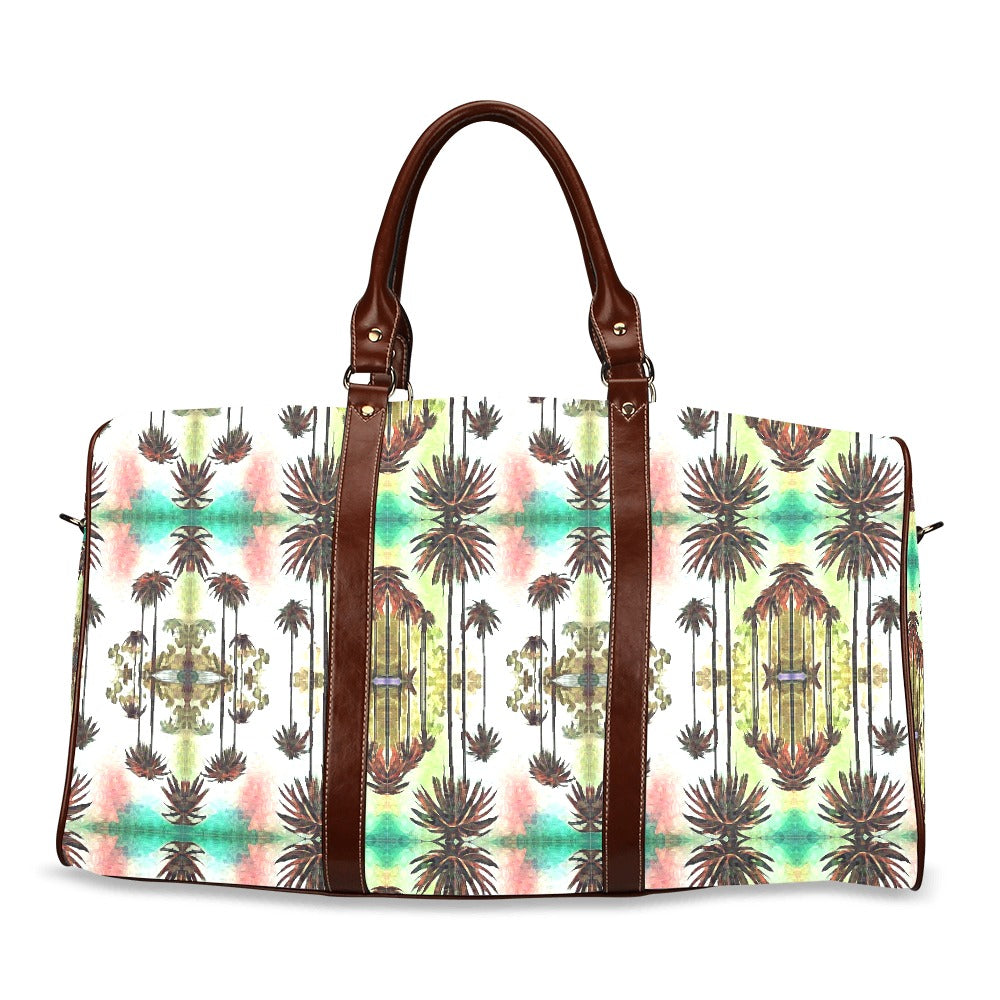 Travel Bag (Brown) (Model 1639) - Art Meets Apparel