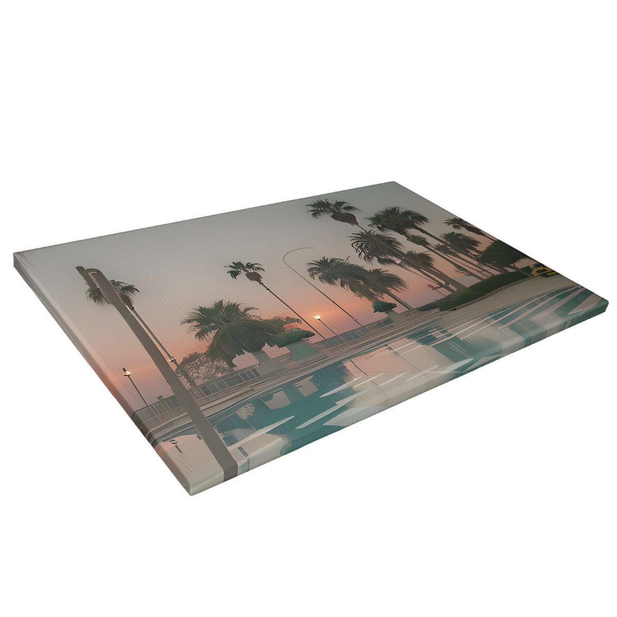 Bliss of Sunset | Limited Edition Artwork | Santa Monica Palisades Based | Canvas with Mounting Brackets 16x24in (horizontal)