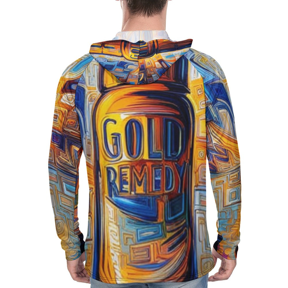 Gold Remedy | Artist Designed | Light Men's Hoodie - Art Meets Apparel