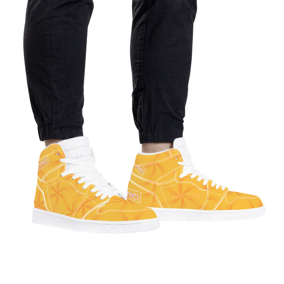 Cali Sunshine | High Top Eco Leather Sneaker | Local Artist Design Santa Monica