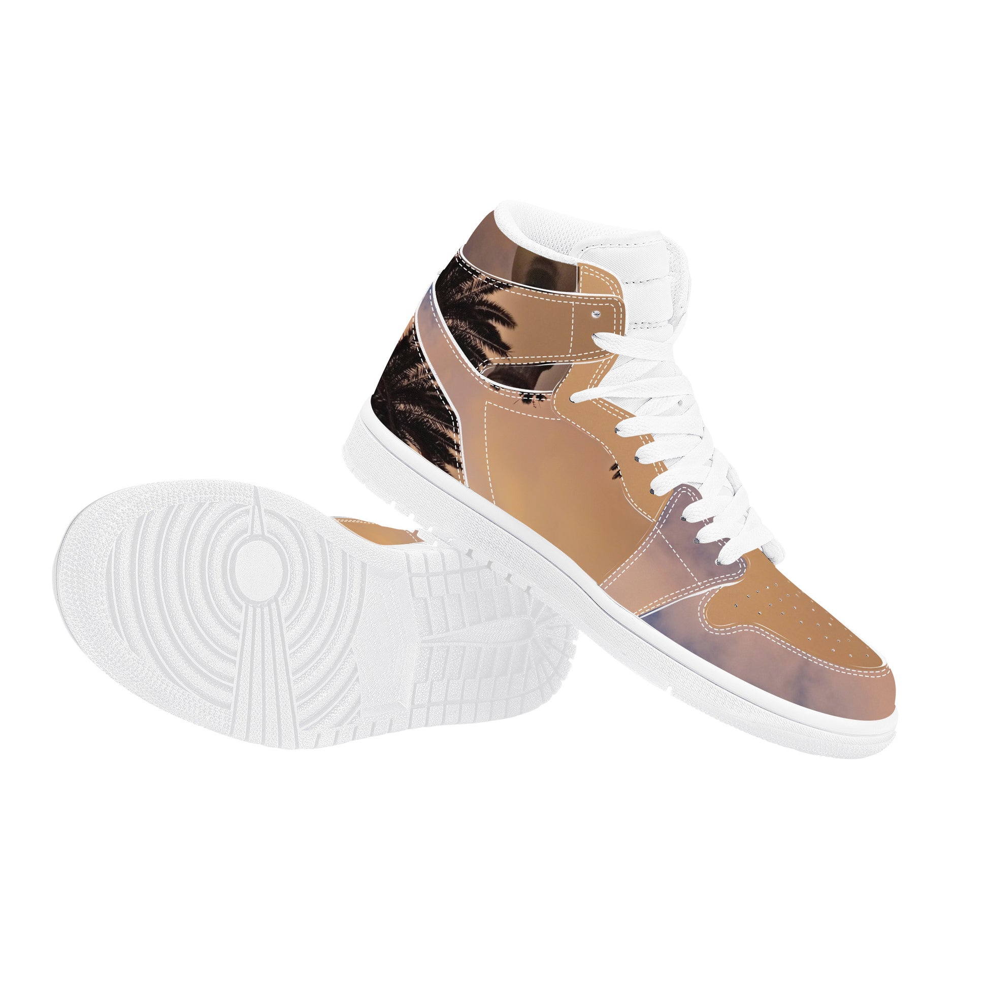 Sandstorm | Men's High Top | Eco Leather Sneaker | Artist Designed - Art Meets Apparel