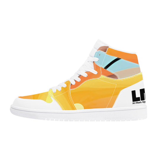 Sunset Piet #1 | High Top Vegan Leather Sneakers